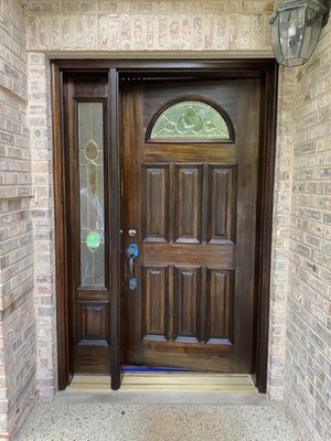 Stained Front Door