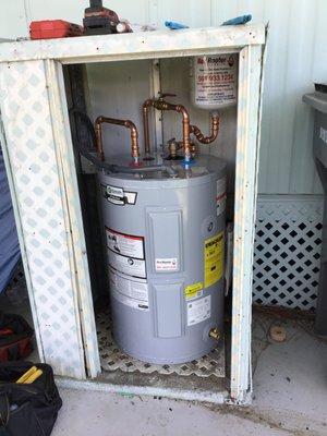 Installing a new water heater