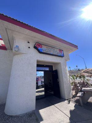 View of the front door