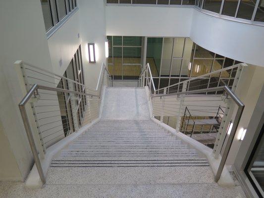 Beautiful stainless handrail fabrication and ornamental ironwork