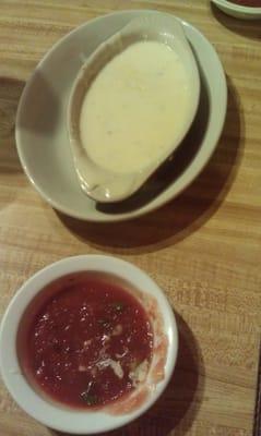 Cheese dip & Salsa