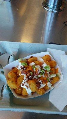 ~ENJOYING MY ONE DAY VACATION WITH SOME TATER TOTS AT A SAN FRANCISCO GIANTS GAME WHICH WAS YESTERDAY ON SEPTEMBER 15TH 2019~