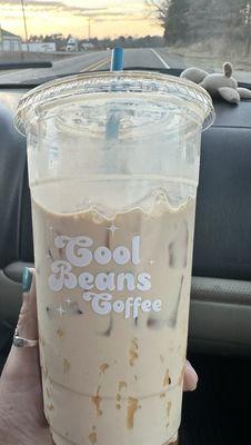 Awesome Alice- iced caramel macchiato with half and half