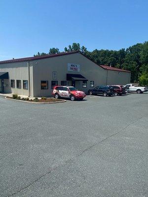 Mac's Tire Pros & Auto Repair in the Starlite Business Park in Troy, VA