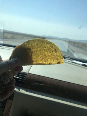 Half empty taco!