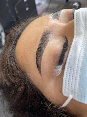 Eyebrow lamination