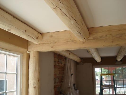 Wood Beams & Corbels added to an existing home