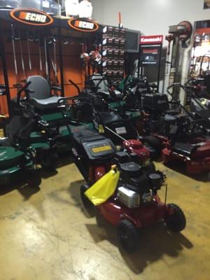 Lots of mowers in stock.