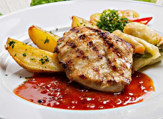 Chicken steak.