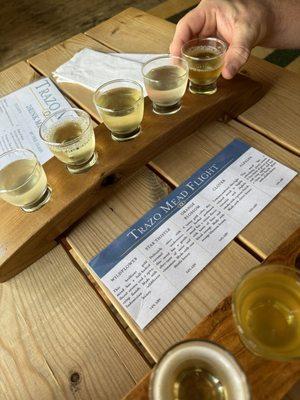 Meads and ciders come with a full description of flavors!