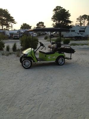 Golf cart.