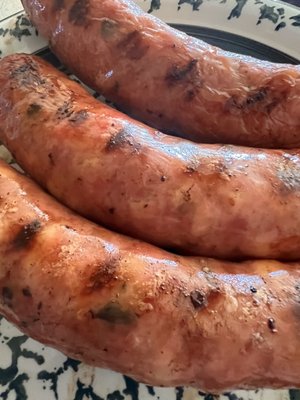 Grilled Cherry Bomb Brats