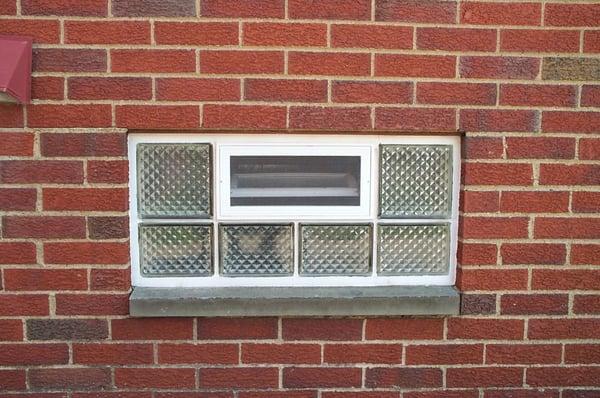 Glass block basement window