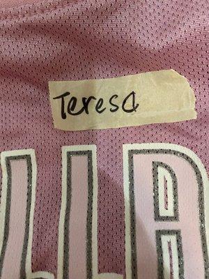 Someone's name on my jersey