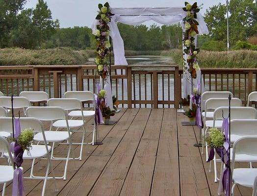 The aisle! I think in my nervousness while walking down the aisle I missed all these details :)