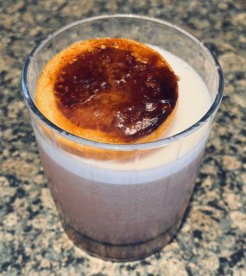 The brulee'd blood orange garnish on my whisky sour.