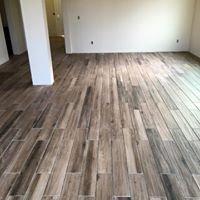 Wood look plank tile