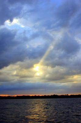 Sailing sunset