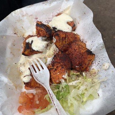 Kabob Kabob Persian Food, SouthWest Portland. Chicken Kabob ($5.00). Flavorful and tender.