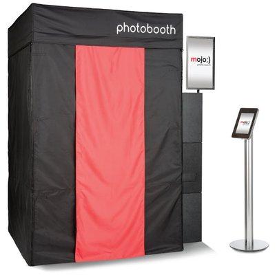 Our Premium Mojo Photo booth, the world's only patented, commercial-grade, portable photo booth on the market.