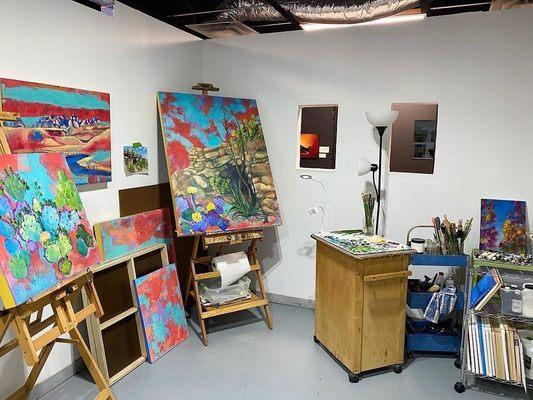 Artist studio space.