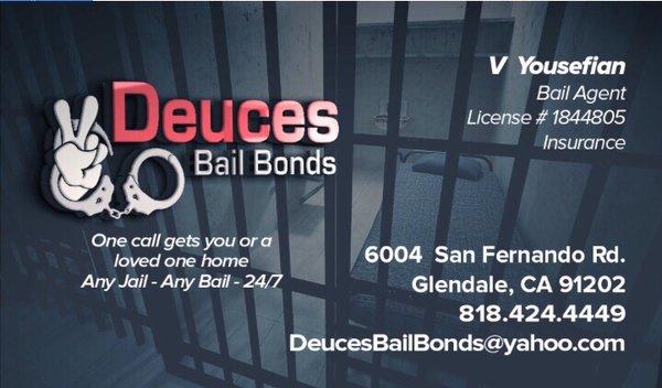 We are a caring and professional Bail Bonds service. FOR IMMEDIATE BAIL SERVICE CALL us Anytime, 24/7 ANY JAIL, ANY Bail
Call 818-424-4449