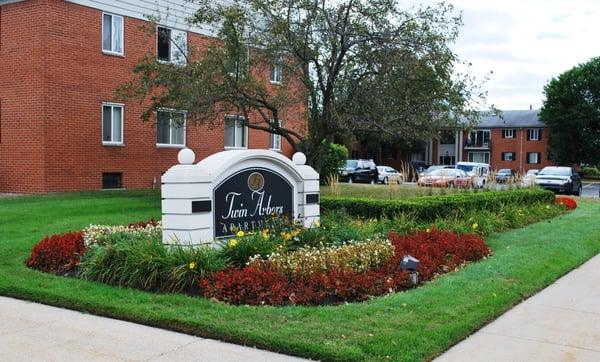 Beautifully landscaped entrance