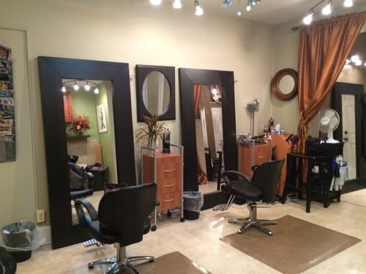 Inside the salon