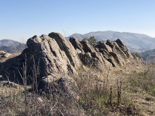 Dinosaur Peak - see the rocks look like dinosaur back right?