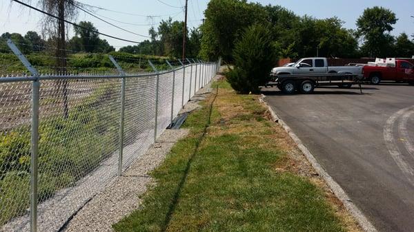 Commercial  Chain Link Fence in Independence.