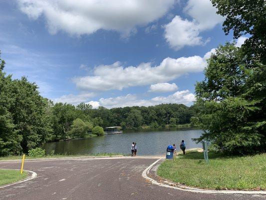 Boat ramp and fishing dock