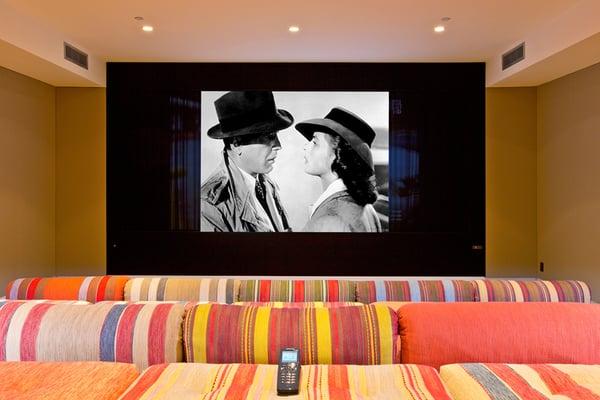 Private Hilltop Residence Screening Room, Beverly Hills