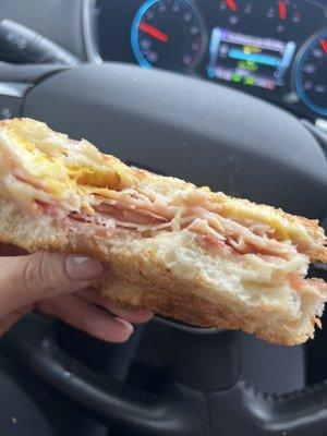 Turkey bacon sandwich