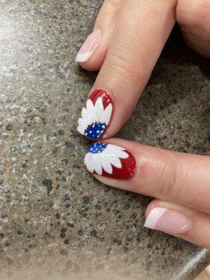 Patriotic Daisies for the Fourth of July