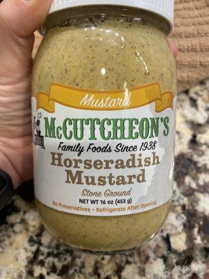 Horseradish mustard!