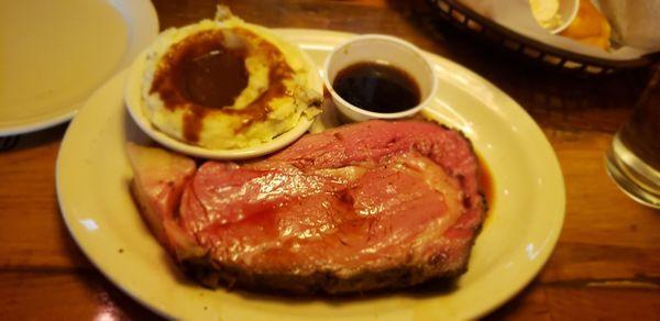 16 ounce prime rib dinner