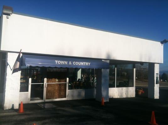 Store front in old auto dealer