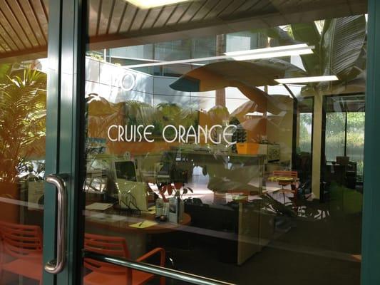 The entrance into Cruise Orange!