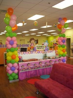 Flower Balloon Columns