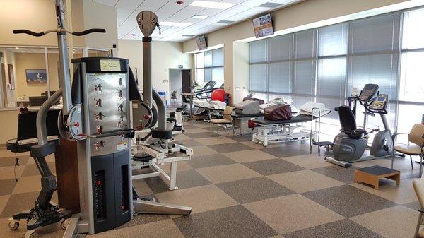 Exercise equipment is used by our physical therapists to help you reach your goals.