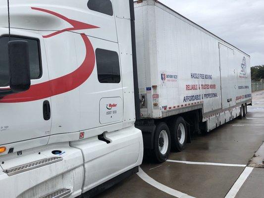 Our Semi Trucks will deliver your belongings safe and on time !!!