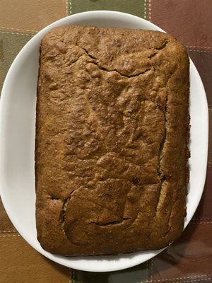 Banana Bread
Also comes with Chocolate Chips, Berries or Nuts.