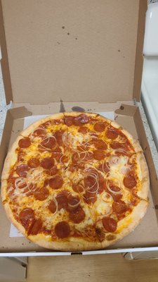 Large Pepperoni and Onion