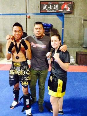 Agi, alec, and tiffany after the fights in west sac