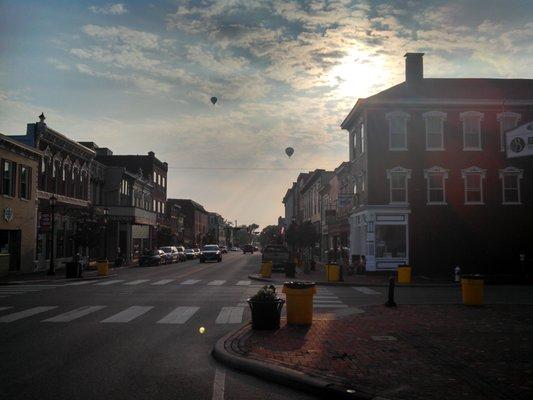 Mulberry Street in August right before the famous Blues festival filled it with people.  Simplify is located in the heart of it.