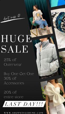 Stay warm with our outerwear sell 25% off. Finish your look with our best deal on accessories