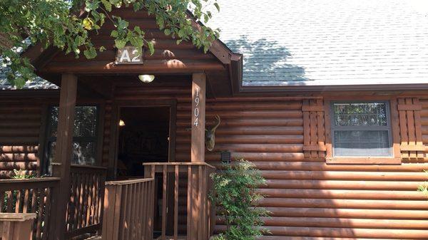 Picture of the front of our cabin. Check out their website. Plenty of pictures of the cabins they have to offer! Loved it!