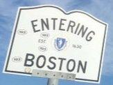 Entering Boston.