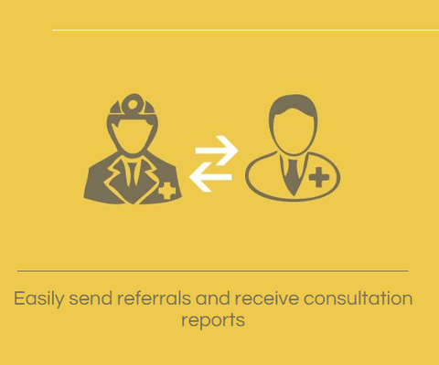 Easily send referrals and receive consultation repots