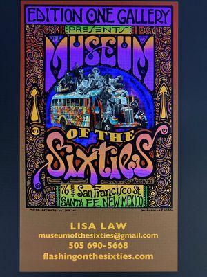 The Museum of the Sixties is now located within Edition ONE Gallery!